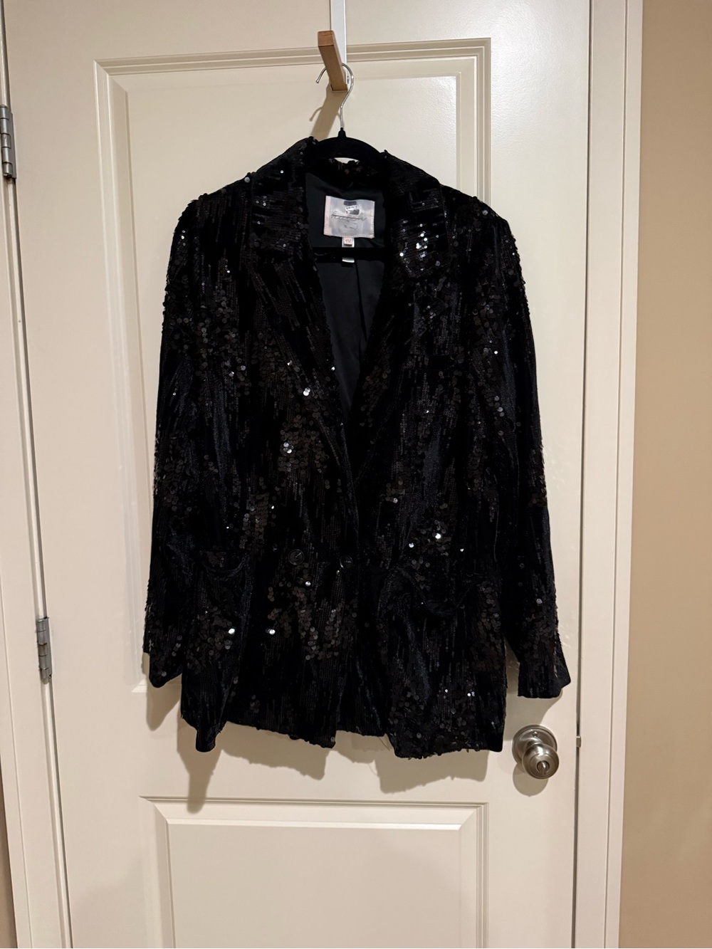 Hutch Black Sequin-Embellished Blazer